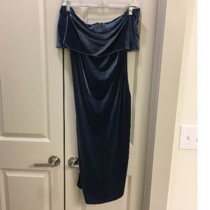 Gianni Bini Velvet Off The Shoulder Dress